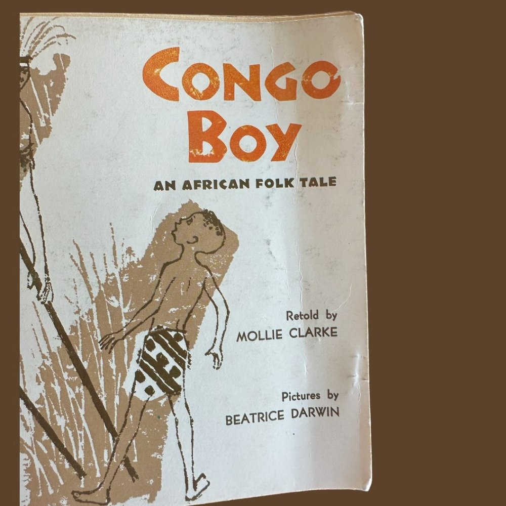 '73 Congo Boy An African Folk Tale By Mollie Clarke - BOOK & 33 1/3 RPM RECORD - Picture 5 of 8